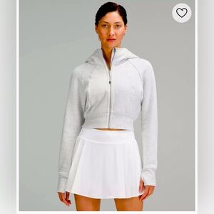 Scuba Full Zip Cropped Hoodie, size 0, EUC